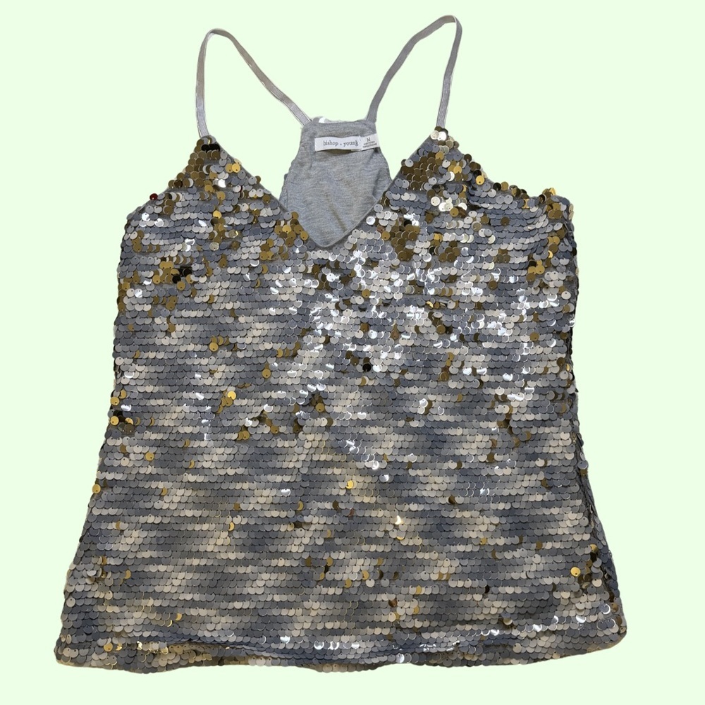 bishop + young Metallic Sequin Camisole